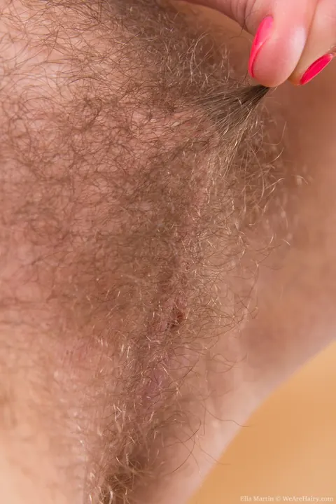 Ella Nickles: Brunette in Panties Reveals Her Hairy Bush and Spreads Her Ass – photo 15 of 18