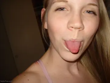 Blonde in Lingerie Spreads Her Legs for the Camera