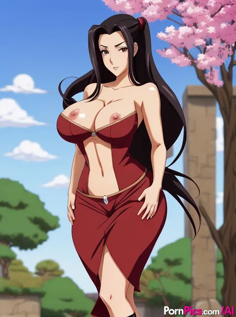 AI-Generated Busty Woman Spreads Her Legs in the Open Air – photo 3 of 10