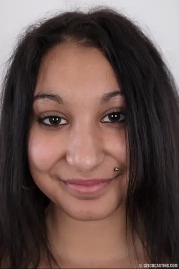 Chubby European Brunette Strips Out of Her Panties