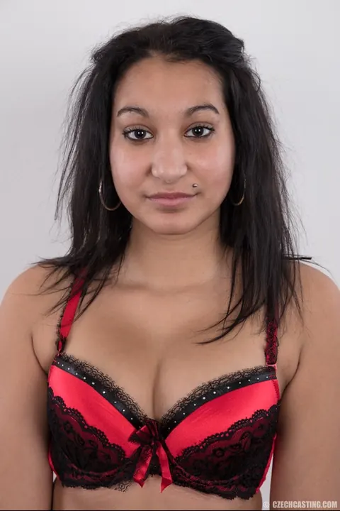 Chubby European Brunette Strips Out of Her Panties – photo 6 of 20