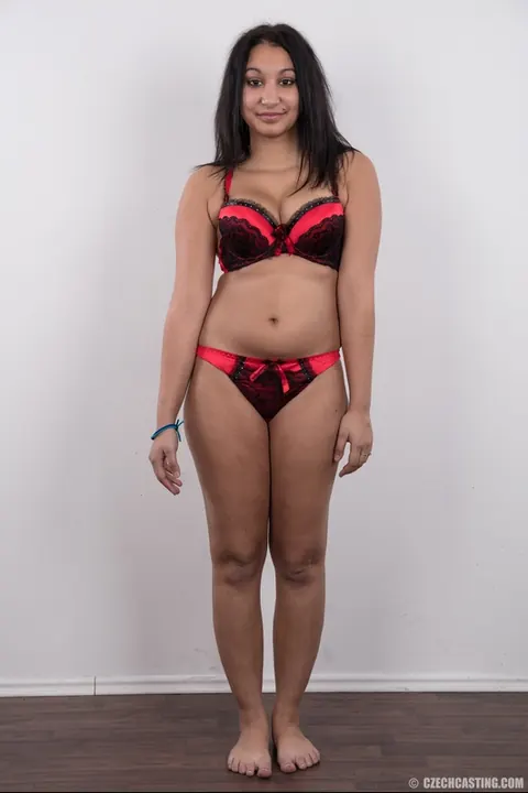 Chubby European Brunette Strips Out of Her Panties – photo 4 of 20