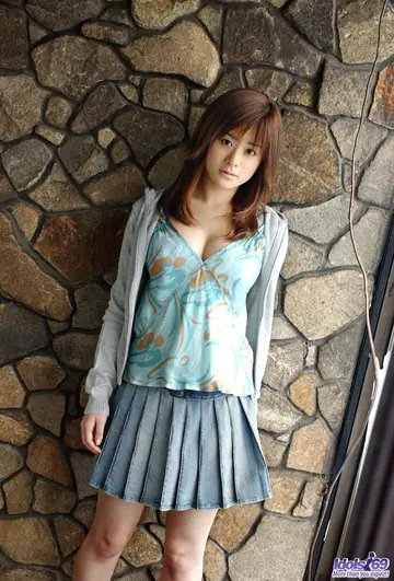Sumire Aida – Japanese MILF in a Skirt Lifts Her Hem and Spreads in See-Through Panties