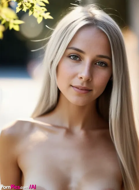 AI-Generated Woman Stands Nude Outdoors – photo 6 of 10