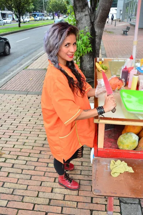 Laura Montenegro: Colombian Brunette Teases Nude Outdoors with a Banana – photo 1 of 16