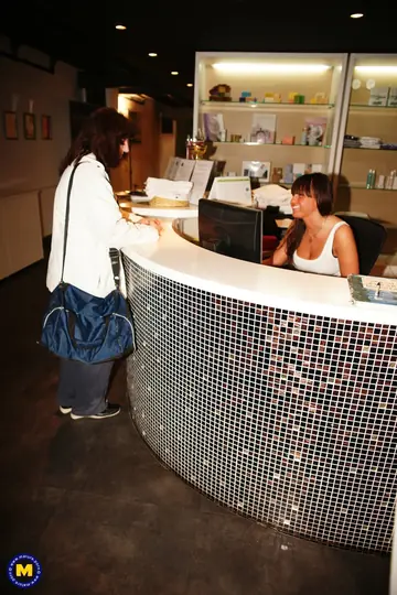 Two Curvy European MILFs Strip Out of Bikinis in the Bathroom