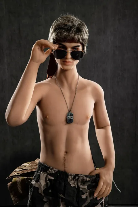 Athletic Military Man Stands Nude and Shows His Hard Cock – photo 2 of 10