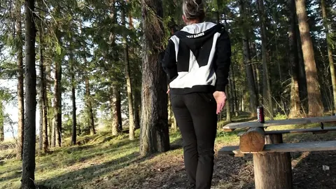 Katy Dee: Thick European Brunette in Boots Spreads and Pisses Outdoors – photo 3 of 15