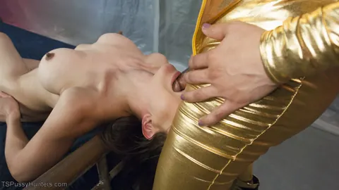 Petite Trans Woman Leads Bondage Threesome to Creampie – photo 9 of 21