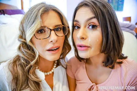 Cory Chase: Thick Blonde MILF in Glasses Takes Anal Threesome and Facials – photo 19 of 20