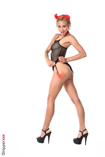 Veronica Leal – Slim Latina in Costume Strips and Fingers Her Pussy and Asshole