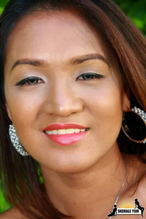 Asian Trans Woman Strips Off Her Bikini and Poses Nude Front and Back Fully – photo 7 of 16