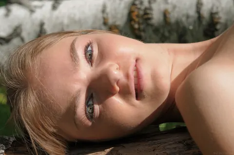 Blonde Strips Out of Her Shorts and Spreads Her Shaved Pussy Outdoors – photo 14 of 20
