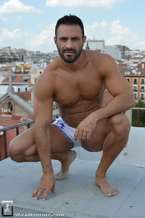Two Men Kiss and Fuck on a Rooftop Balcony – photo 1 of 21