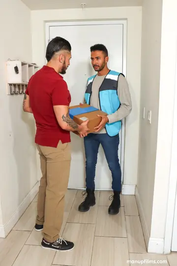 Two Men Stroke Each Other's Cocks