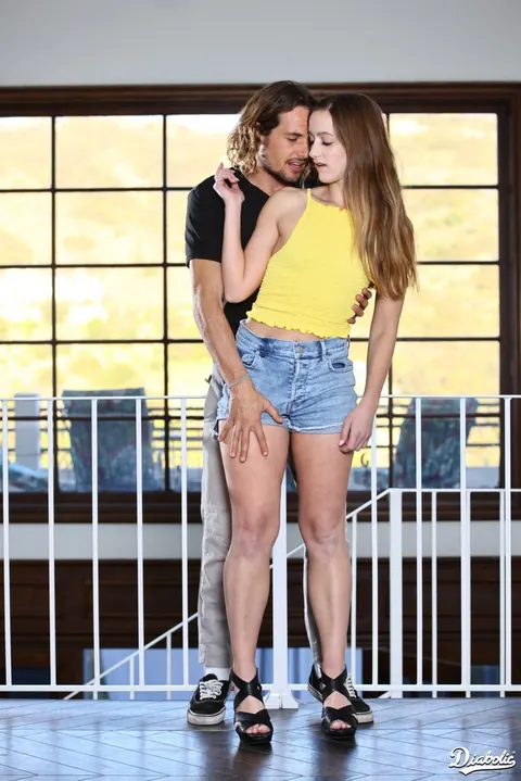 Nadia Noja: Brunette PAWG with Small Natural Tits and Tattoos Pulls Panties Aside – photo 1 of 16