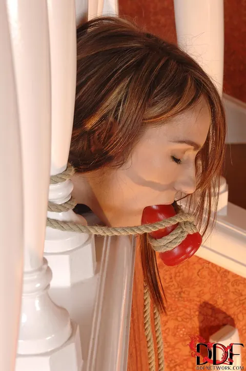 Leyla Black: Petite Brunette Tied Up Takes Anal Dildo and Masturbates – photo 5 of 21