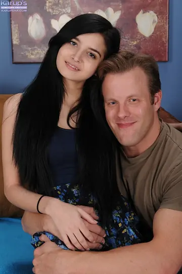 Slim Brunette Sucks and Rides Cock Before Pussy Licking