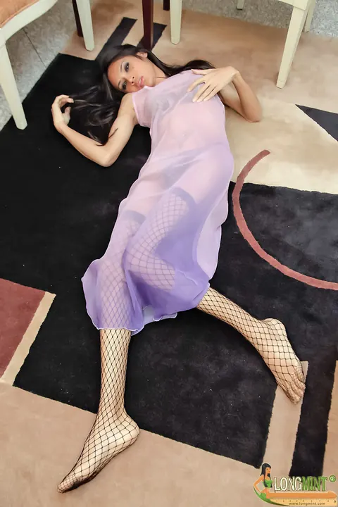 Busty Asian Trans Woman Strips Nude and Shows Her Cock – photo 5 of 21
