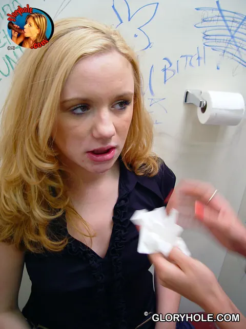 Brittney alexander: Blonde MILF Sucks BBC Through Gloryhole in Jeans – photo 21 of 21