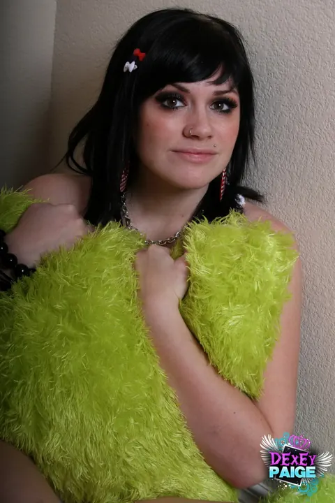 Andy San Dimas: Brunette Flashes Her Big Tits and Hairy Pussy in Panties – photo 3 of 12