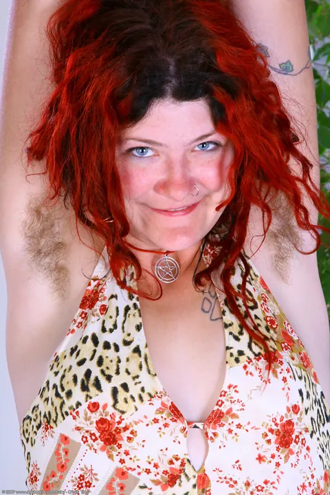 Thick Redhead MILF Undresses and Spreads Her Hairy Pussy Wide – photo 1 of 21