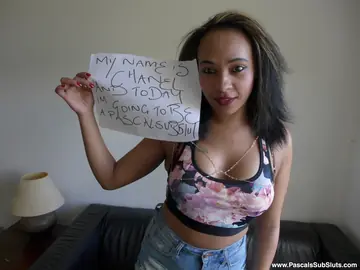 British Brunette in Lingerie and Shorts Has Sex
