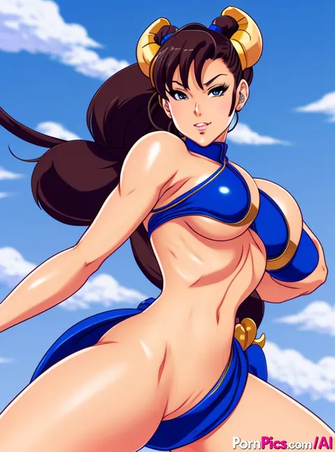 AI-Generated Woman Strips Out of Her Bikini and Spreads Outdoors – photo 2 of 11
