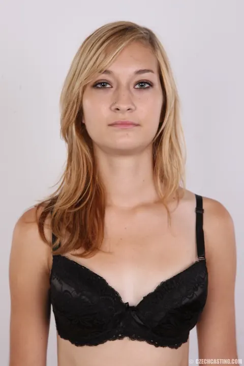 European Blonde Strips Off Her Thong to Spread Her Shaved Pussy – photo 5 of 20