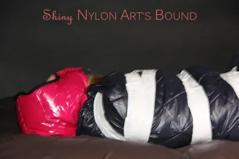 Woman in Stockings Bound Under Heavy Layers – photo 16 of 16