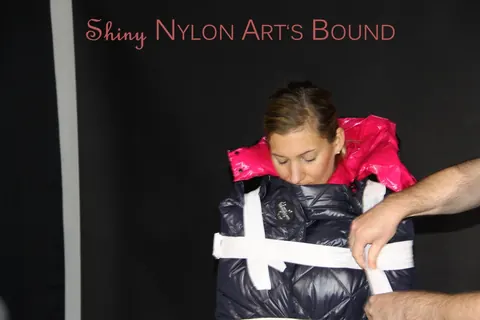 Woman in Stockings Bound Under Heavy Layers – photo 9 of 16