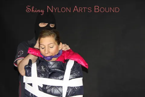 Woman in Stockings Bound Under Heavy Layers – photo 10 of 16