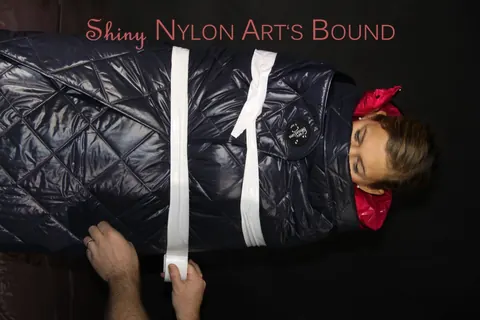 Woman in Stockings Bound Under Heavy Layers – photo 3 of 16