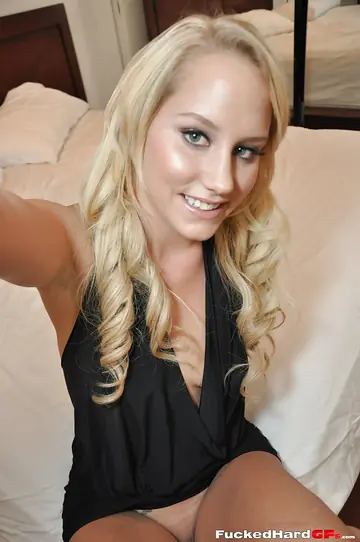 Short-Haired Blonde Takes Anal in Cowgirl and Doggy for a Cumshot