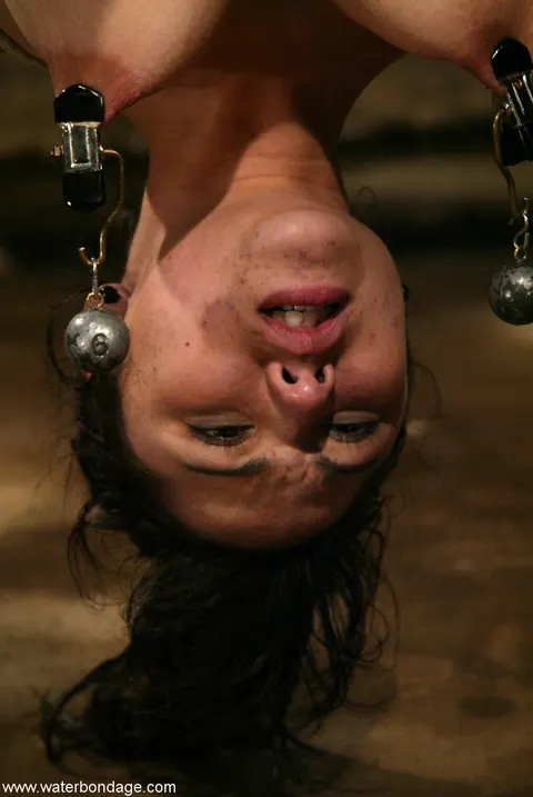 Petite Asian Babe Spreads Her Pussy While Bound in Bondage – photo 11 of 21