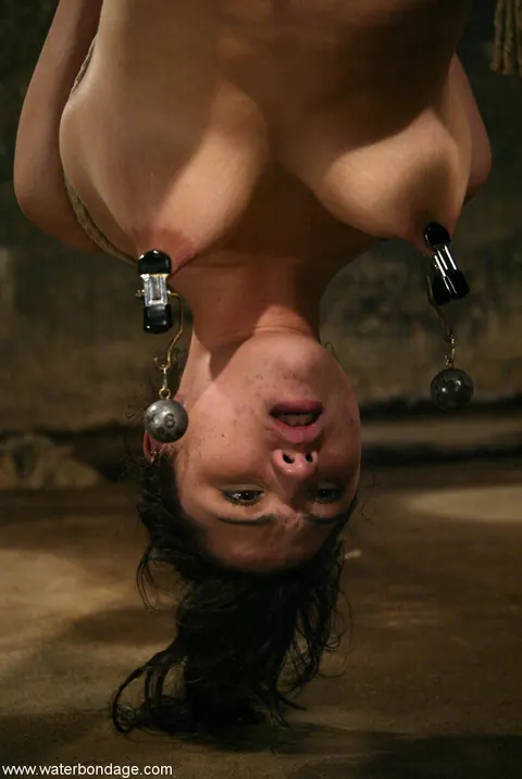 Petite Asian Babe Spreads Her Pussy While Bound in Bondage – photo 10 of 21