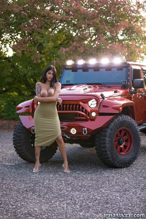 Yorgelis Carrillo: Tattooed Colombian PAWG Gets Naked in the Car – photo 1 of 20