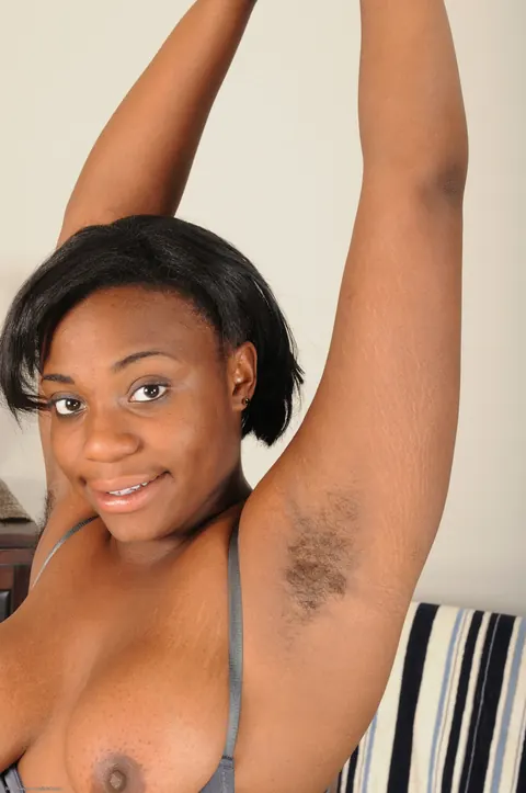 Ebony BBW with Short Hair Spreads Her Hairy Asshole – photo 8 of 20