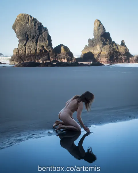 Brunette PAWG Poses Nude on the Beach and in the Forest – photo 10 of 16