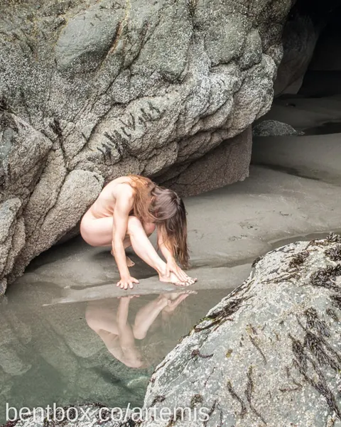 Brunette PAWG Poses Nude on the Beach and in the Forest – photo 16 of 16