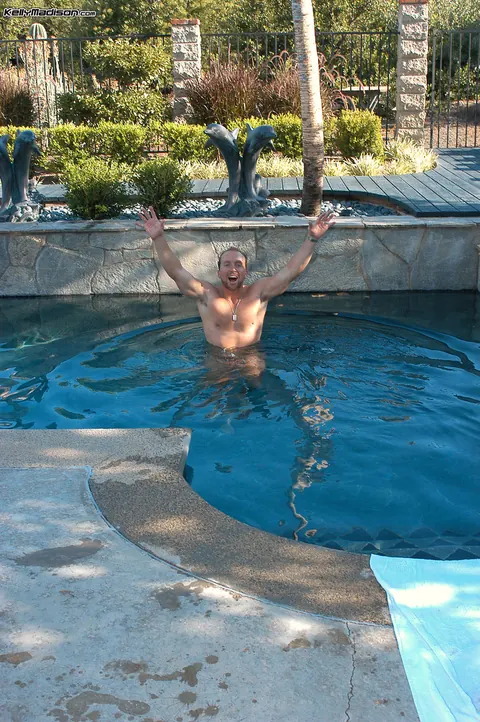 Kelly Madison: Blonde MILF Strips Out of Her Dress by the Pool – photo 15 of 16