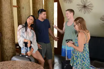 Romi Rain – Busty Brunette MILF Sucks and Rides Outdoors