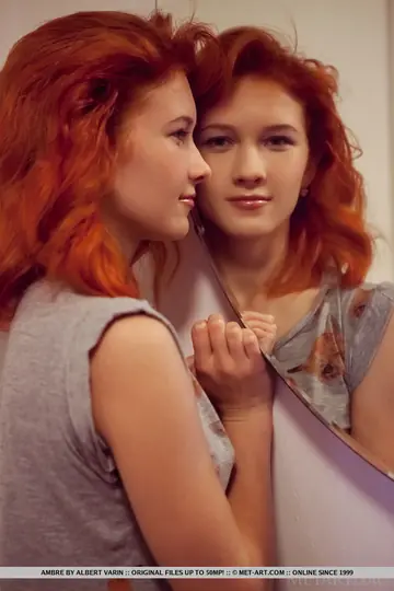 European Redhead Pulls Panties Down and Spreads Her Meaty Pussy Lips