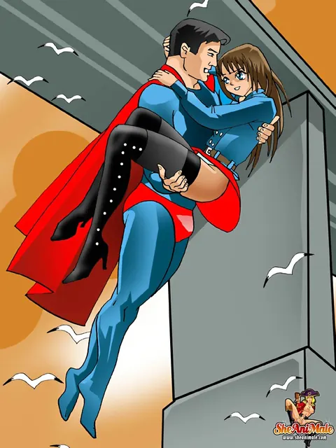Trans Woman Kisses Superman Then Takes Anal – photo 4 of 12