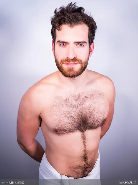 Bearded Hairy Man Strokes His Big Cock and Toys His Ass – photo 3 of 18