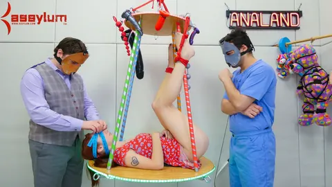Violet Monroe: Skinny Redhead in Glasses Takes Rough Anal from Doctor in Bondage – photo 9 of 15
