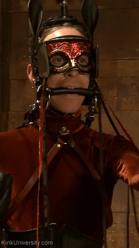 Kay Kardia: Curvy Blonde in BDSM Restraints Spreads Her Pussy in a Dungeon – photo 16 of 16
