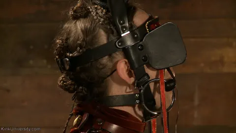 Kay Kardia: Curvy Blonde in BDSM Restraints Spreads Her Pussy in a Dungeon – photo 10 of 16