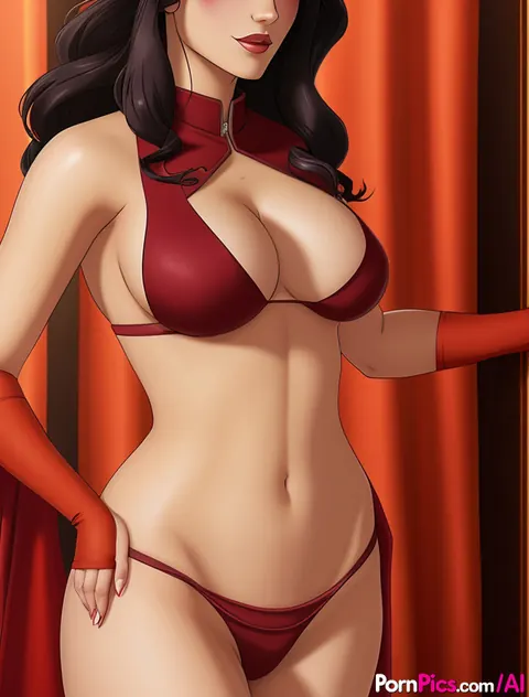 AI-Generated Curly Babe in a Bikini Spreads Her Legs and Flaunts Her Huge Tits – photo 8 of 11