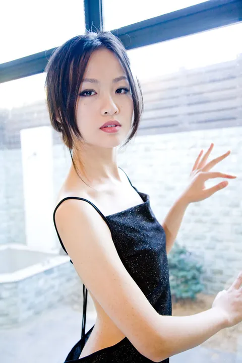 Willy HO: Petite Asian Brunette Strips Out of Her Black Dress and Boots – photo 3 of 20